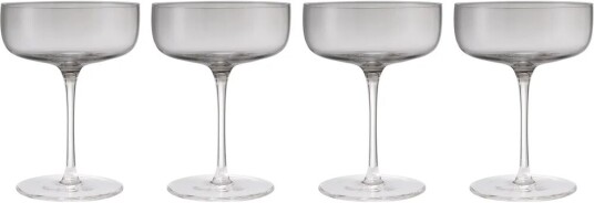 Blomus Fuumi champagneglass Coupe 28 cl 4-pk Smoke-klar