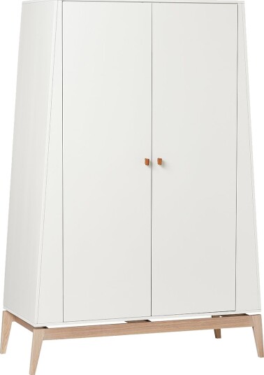 Leander Garderobeskap Luna Stor Hvit/Eik