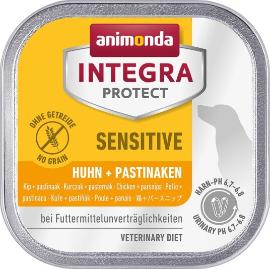 Animonda Integra Våtfôr Protect Sensitive Skåler & Pastinakk Kylling 12 X 150 G