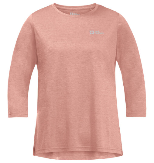 Jack Wolfskin Women's Crosstrail 3/4 Tee Rose Dawn XS