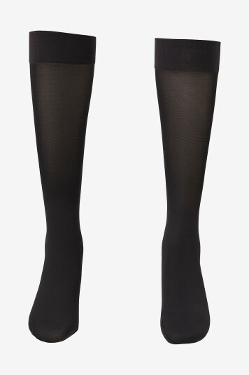 Swedish Stockings   Knestrømper Irma Support Knee Highs 60 den   Svart