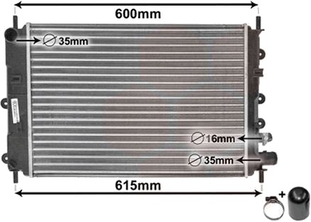 VAN WEZEL 18002151 Radiator motorkjøling VAN WEZEL 18002151 Radiator motorkjøling