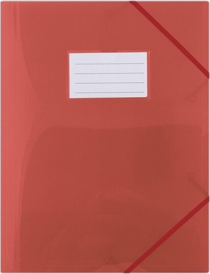 Donau Perm Med Strikk Pp A4 480 Mikr. 3 Hulls   Rød Transparent