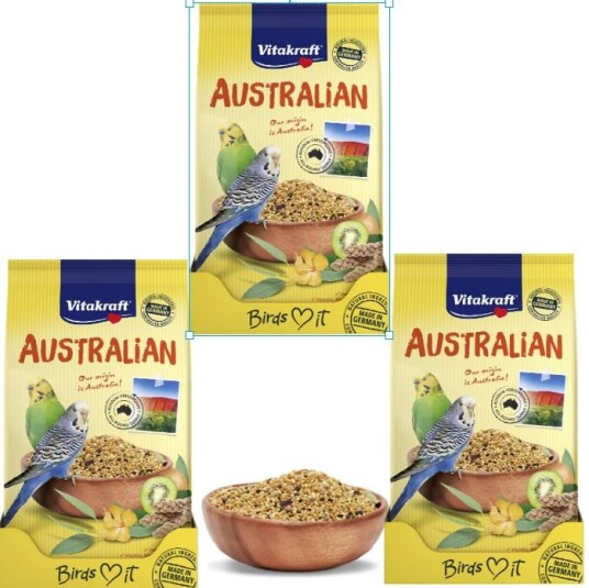 Vitakraft 3X Australian For Budgies 800Gr Vitakraft 3X Australian For Budgies 800Gr