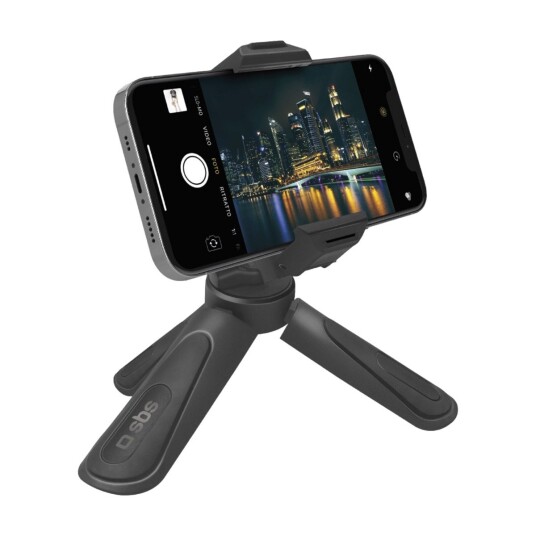 SBS Tripod Pro-Stativ for Smarttelefon - Max Mobile: 55 - 88mm - Svart