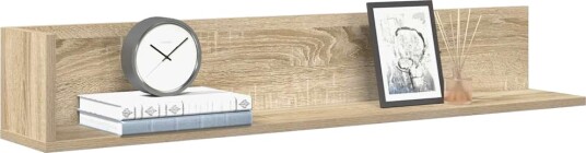 Veggskap 2 stk sonoma eik 100x16,5x16,5 cm konstruert tre 8721158650733