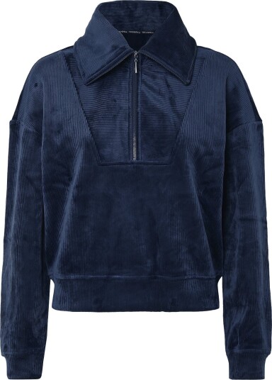 Triumph Velour Rib Sweater Navy 36