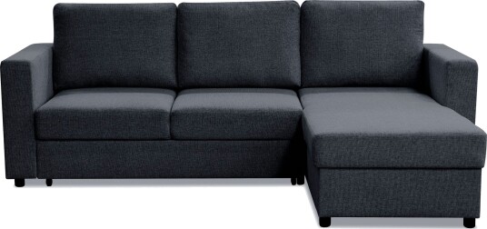 Paris Sovesofa 3 seter med Divan Vendbar   Mørkegrå