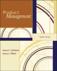 Product Management. Donald R. Lehmann, Russell S. Winer, Pent brukt bok med markeringer