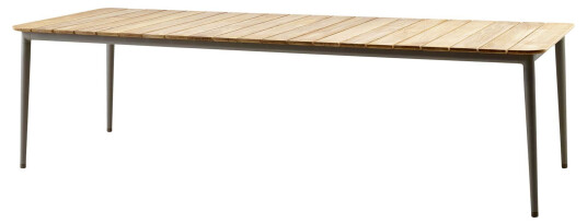 Cane-line Core spisebord Taupe/teak 274 x 90 cm Natur Cane-line Core spisebord Taupe/teak 274 x 90 cm Natur