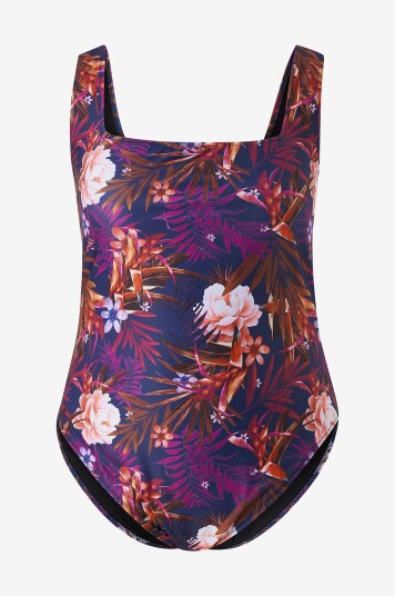 Zizzi - Badedrakt sMia H Swimsuit Aop - Lilla