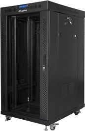 Lanberg Ff01 Series Rack Skap 800 X 800 Flat Pack With Glass Door Lcd