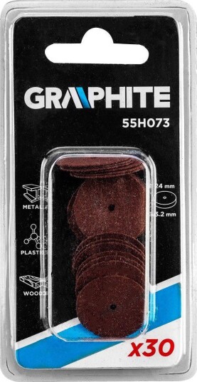 Graphite 55H073 Kappeskiver Til Multisliper 24 × 2,0 mm 30 Stk.