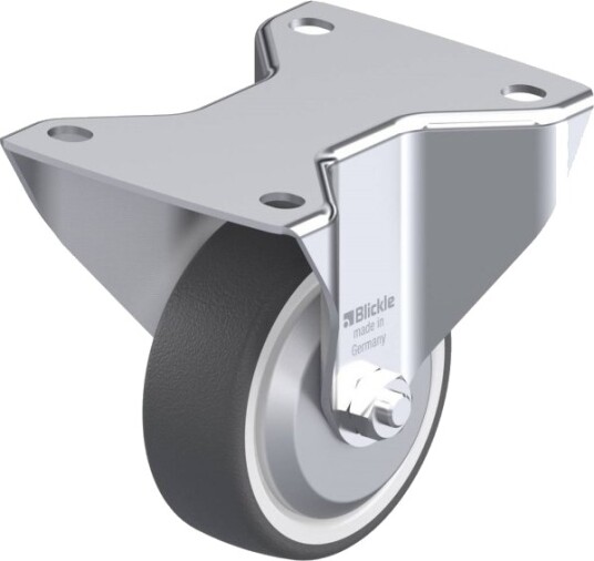 Blickle 749214 Bk-Poth 100Ka-3-Fa - Faste Hjul - Hjuldiameter 100 Mm - Bæreevne Maks. 300 Kg (1 Stk)