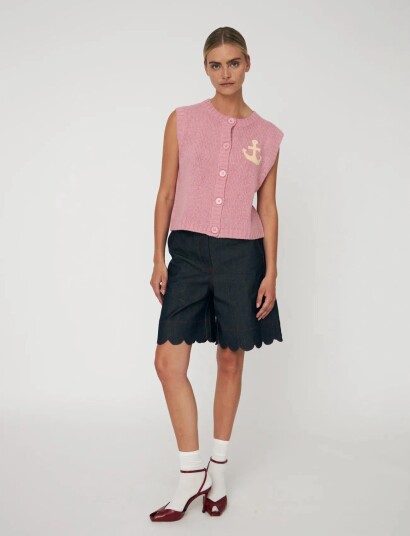 Stella Nova Anchor Vest Pink M Stella Nova Anchor Vest Pink M