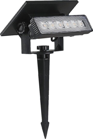 V Tac 0,9W Solara Mini 2 i 1 hagelampe Sort IP65 varm hvit vegglampe og spyd solcelle Kulør : Varm V Tac 0,9W Solara Mini 2 i 1 hagelampe Sort IP65 varm hvit vegglampe og spyd solcelle Kulør : Varm