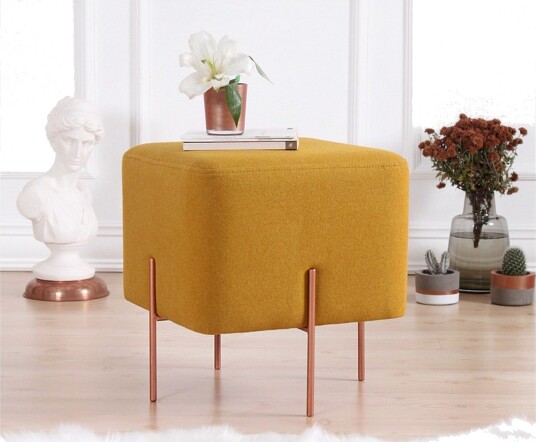 Yellowknife Sittepuff 40 cm Sennepsgul