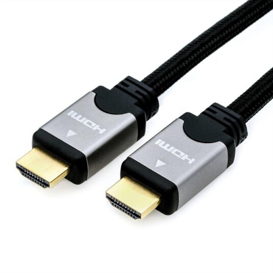 ROLINE SILVER HDMI HS Cable+Ethernet. M/M. 7.5m Factory Sealed