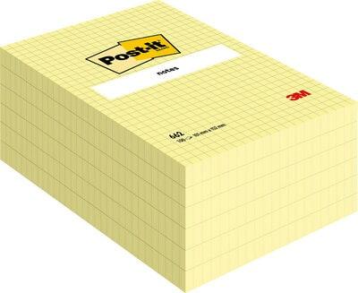 3M 662 Notes 102x152 Squared yellow  6 