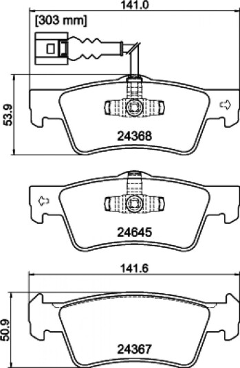 Bremseklosser HELLA 8DB 355 013-841