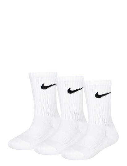 Nike 3W-3Pk Crew Sock White 23.5-27