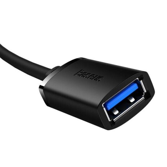 Baseus USB 3.0 Extension cable Baseus male to female AirJoy Series 1.5m (black)