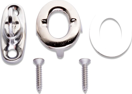 Vrilås 4 stk x 33 mm sølv