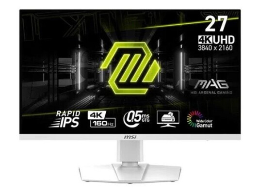 MSI MAG 274URFWDE 27" Gaming Monitor 4K UHD 160Hz Rapid IPS Hvit