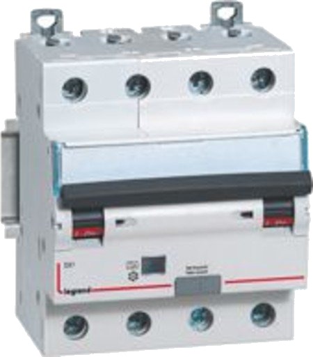 Legrand DX3 RCBO kombinasjonsbryter C20 4P 30mA type-F 4M 6/6kA