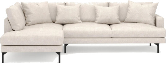 Menard 4 seters Venstrevendt Dyp L formet Sjeselongsofa i Stoff Beige Menard 4 seters Venstrevendt Dyp L formet Sjeselongsofa i Stoff Beige