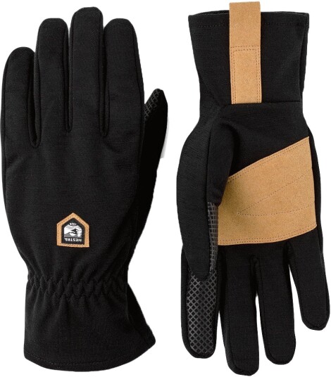 Hestra Merino Windwool Liner - 5 Finger Svart 6 Hestra Merino Windwool Liner - 5 Finger Svart 6