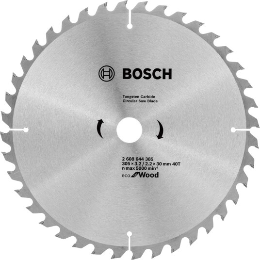 Bosch Eco Sirkelsagblad for tre, 305x30mm, 40 tenner