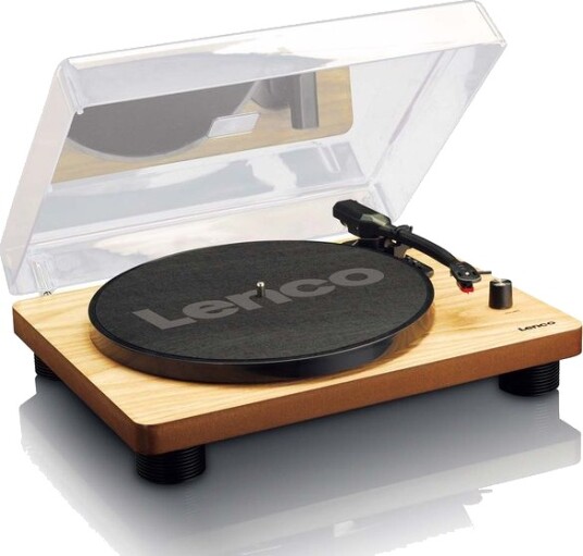 Lenco LS-50 Halvautomatisk Platespiller med USB - Brun