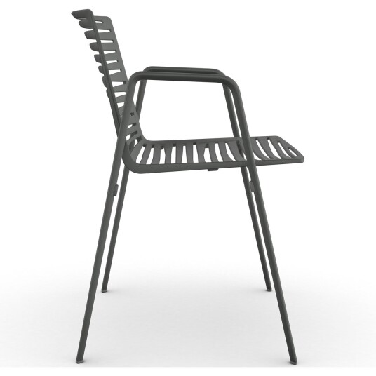 Fast Zebra lenestol Metallic Grey