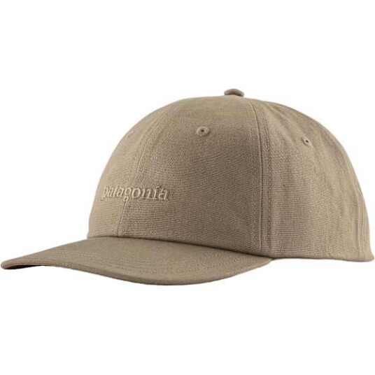 Patagonia Fitz Roy Icon Trad Cap Text Logo: Seabird Grey OS