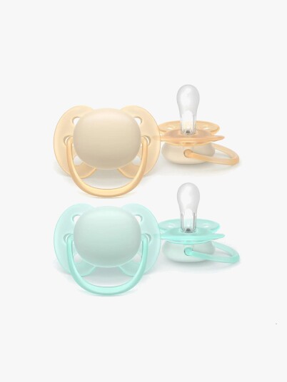 Philips Avent Ultra Soft Smokk 0-6 Mnd Beige/Turkis 2 Stk.