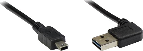 Alcasa 3310-Eu02w 2 M Usb A Mini-Usb B Usb 2.0 Hankjønn/Hankjønn Svart