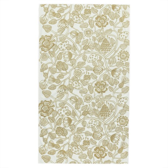 Marimekko Tiara Duk 135X250 cm Hvit Gull
