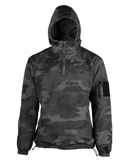 Mil Tec Combat sommeranorakk i mørk camouflage Svart Oliven Brun