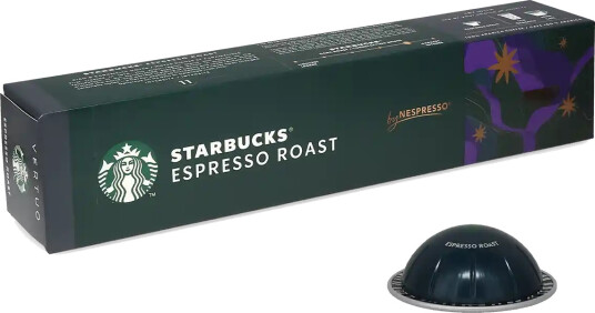 Starbucks | Espresso Roast 10 espresso kapsler til Nespresso® Vertuo