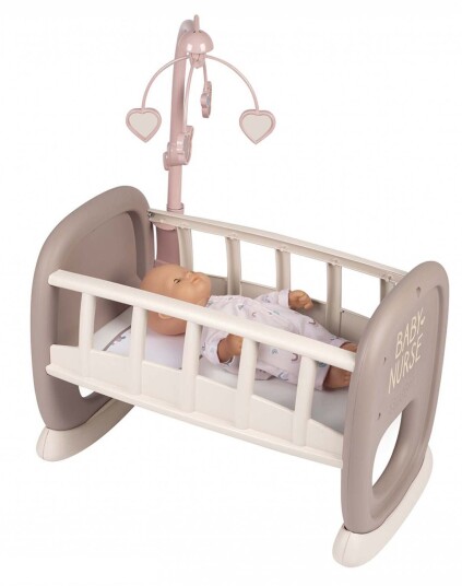 Smoby Baby Nurse Doll vugge med mobil