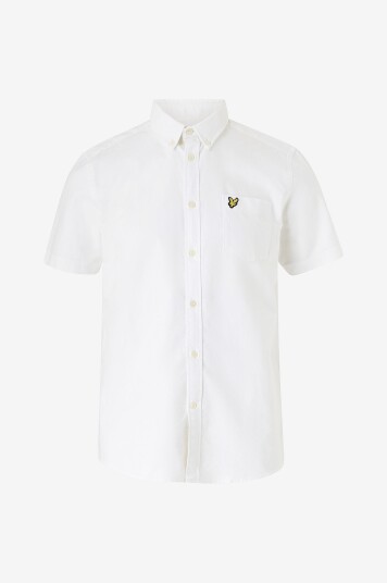 Lyle & Scott Skjorte Short Sleeve Oxford Shirt Hvit