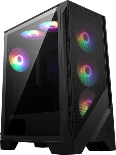 MSI Mag Forge 120A Midi Tower Kabinett med Herdet Glass og Lufteventilasjon
