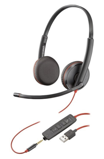Hp Poly Blackwire C3225 - Blackwire 3200 Series - Hodesett - On-Ear - Kablet - 3,5 Mm Jakk - Svart - Skype Certified, Cisco Jabber Certified, Avaya Certified