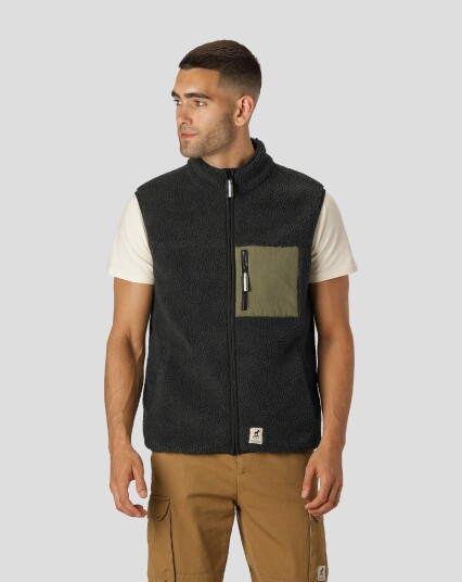 Fat Moose Hugh Fleece Vest Svart Fat Moose Hugh Fleece Vest Svart
