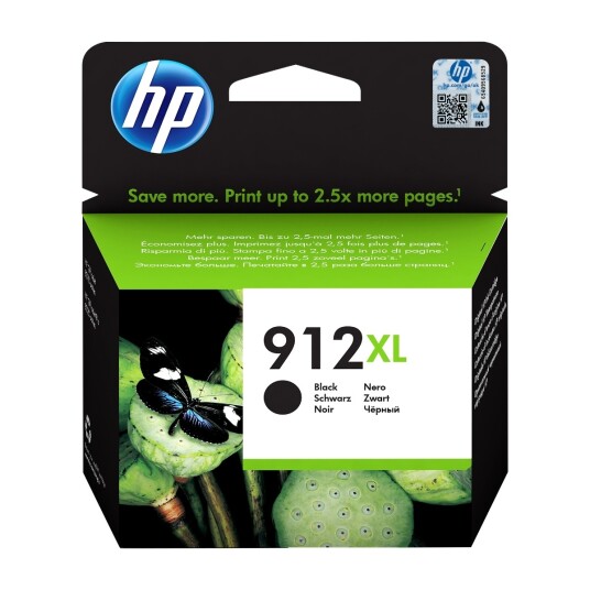 HP HP 912XL Blekkpatron svart 3YL84AE HP HP 912XL Blekkpatron svart 3YL84AE