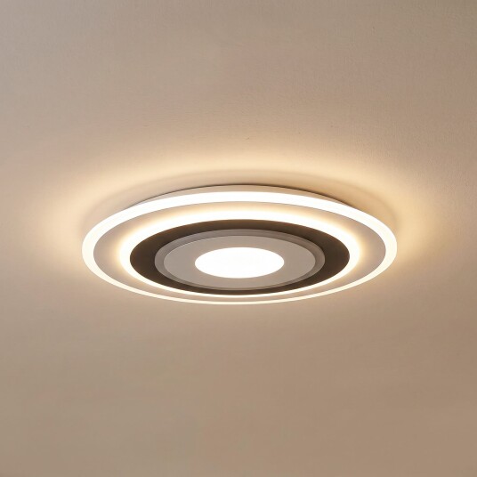 Taklampe Lindby Rebeka dimmbar Hvit Stue Plast Moderne 5.2 Hvit