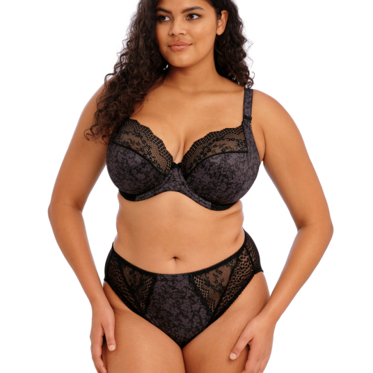 Elomi Truser Lucie High Leg Brief Svart Large Dame Elomi Truser Lucie High Leg Brief Svart Large Dame