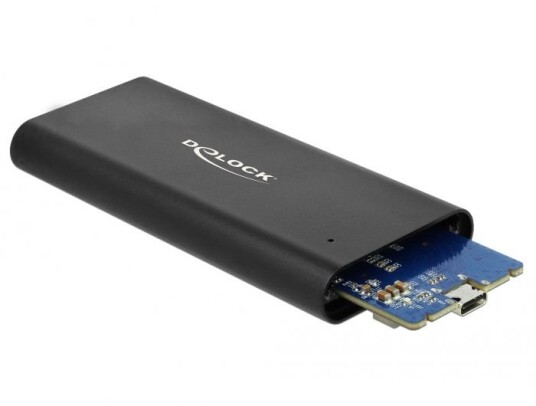 Delock Ekstern M.2 NVMe SSD Kabinett USB 3.2 Gen 2, Svart