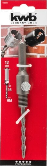 Kwb 175300, Drill, 1,2 Cm, Sekskanttange, Sølv, M16, 1 Stykker Kwb 175300, Drill, 1,2 Cm, Sekskanttange, Sølv, M16, 1 Stykker